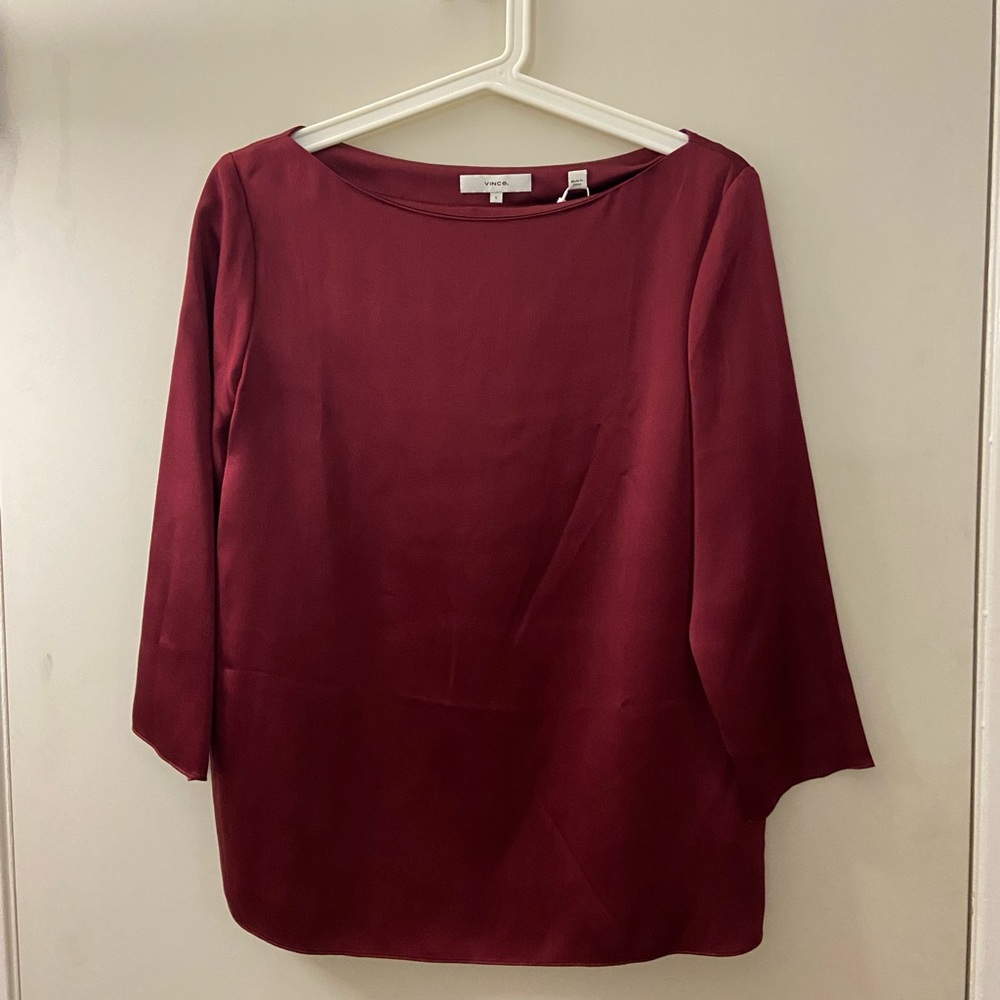 NWT new Vince silk blouse size small